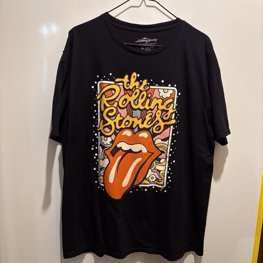 Rolling Stones‎ Tshirt XL 46 X 28 Black Short Sleeve